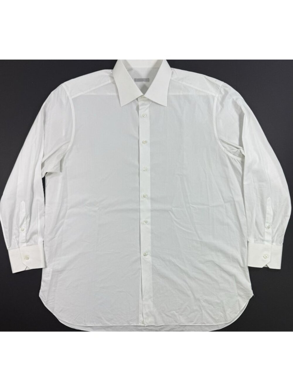 Stefano Ricci Mens Asti Dress Shirt Cotton Size 18/46 Classic Fit White Italy